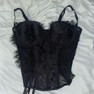 ZARA Black Corset Top